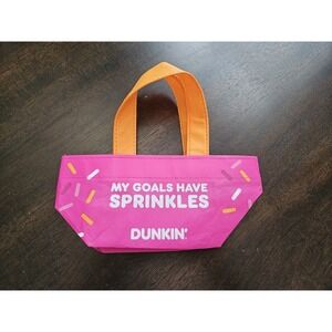 Dunkin Mini Tote Bag Pink 2026 Limited Edition Rare Dunkin Donuts Coffee